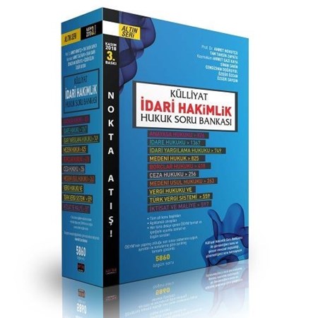 Külliyat İdari Hakimlik Modüler Soru Bankası Nokta Atış Seti Savaş Yayınları Kasım 2018