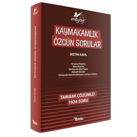İmtiyaz Kaymakamlık Özgün Sorular