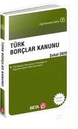 Türk Borçlar Kanunu-Şubat 2020-Cep Kanunları Serisi