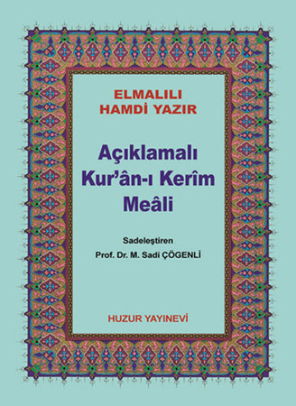 Açıklamalı Kuran ı Kerim Meali Çanta Boy Metinsiz - Karton Kapak