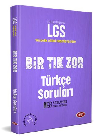 Data LGS Bir Tık Zor Türkçe Soruları (Yeni)