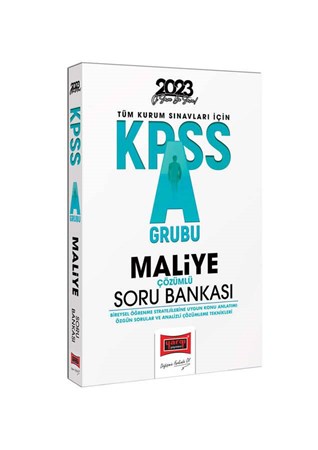 2023 KPSS A Grubu Maliye Tamamı Çözümlü Soru Bankası