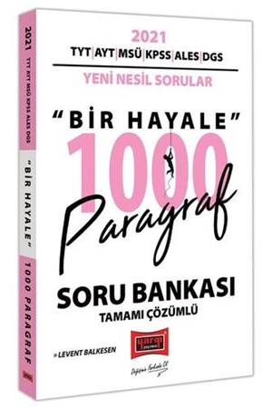 Yargı Yayınları 2021 Tyt Ayt Msü Kpss Ales Dgs Bir Hayale 1000 Paragraf Tamamı Çözümlü Soru Bankası