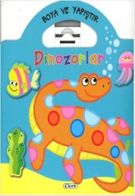 Boya ve Yapıştır - Dinozorlar (Yeşil)