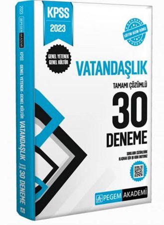 KPSS Vatandaşlık Tamamı Çözümlü 30 Deneme