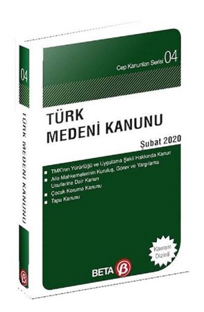 Türk Medeni Kanunu-Şubat 2020-Cep Kanunları Serisi