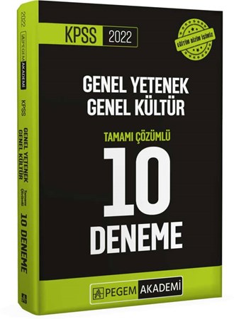KPSS Genel Yetenek Genel Kültür Tamamı Çözümlü 10 Deneme
