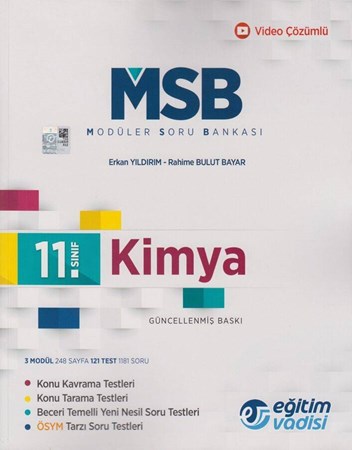 11. Sınıf Kimya Güncel MSB Modüler Soru Bankası