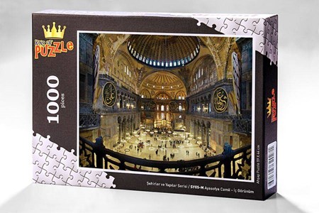 Şehirler Ve Yapılar Serisi Ayasofya Camii İç Görünüm 1000 Parça Puzzle Sy05 M