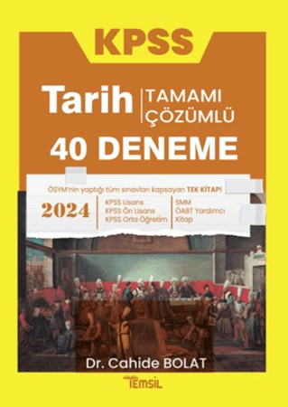 2024 KPSS Tarih 40 Deneme Tamamı Çözümlü