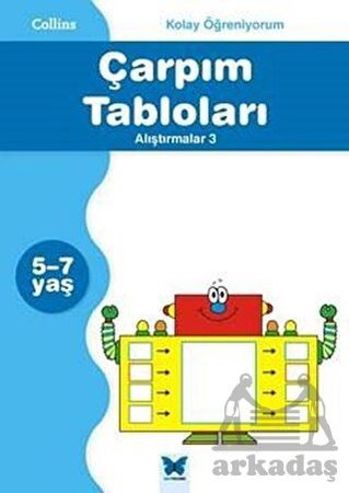 Collins kolay Öğreniyorum - Çarpım Tabloları Alıştırmalar 3 (5-7 Yaş)