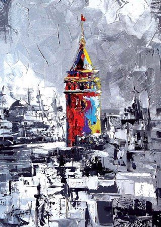 Ks Games Puzzle Galata Tuval 1000 Parça Puzzle