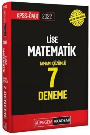ÖABT Lise Matematik Tamamı Çözümlü 7 Deneme