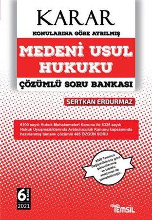 Karar - Medeni Usul Hukuku Çözümlü Soru Bankası