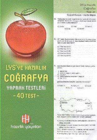 Lys'ye Hazırlık Coğrafya Yaprak Testleri 40 Test