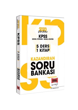 2023 KPSS GY-GK Tüm Dersler 5 Ders 1 Kitap Kazandıran Soru Bankası