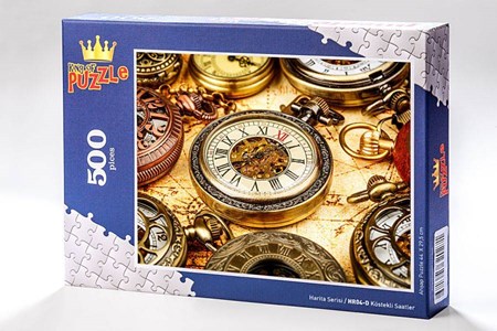 Harita Serisi Köstekli Saatler 500 Parça Puzzle Hr04 D