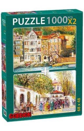 Sarıyer Eski Pazar Girişi 2X1000 Parça Puzzle 40154