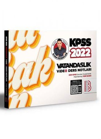 2022 KPSS Vatandaşlık Video Ders Notları