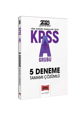 2023 KPSS A Grubu Tüm Dersler Tamamı Çözümlü 5 Deneme Sınavı