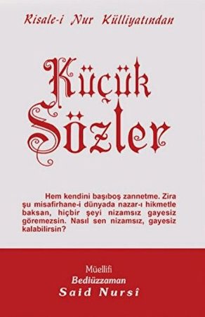 Küçük Sözler Normal Boy