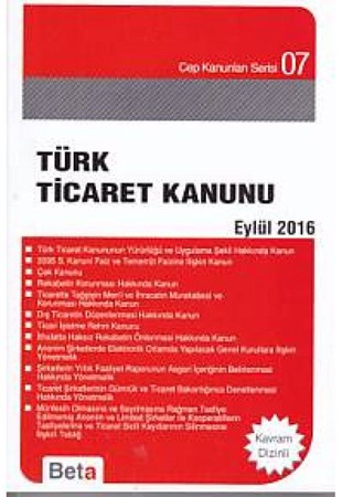 Cep Kanunu Serisi 07 Türk Ticaret Kanunu