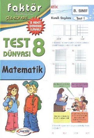 8.sınıf Matematik Test Dünyası Çek Kopar 2 Adet Deneme İlaveli