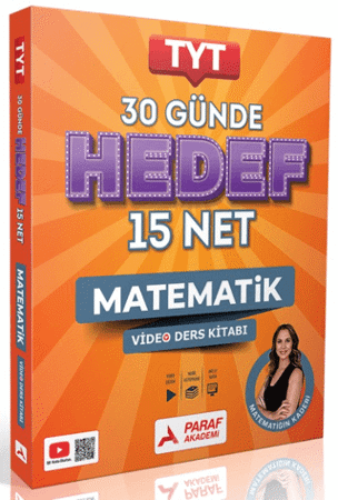 TYT 30 Günde Hedef 15 Net Matematik Video Ders Kitabı