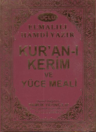 Kur'an-ı Kerim ve Yüce Meali Çanta Boy (Üçllü 011)