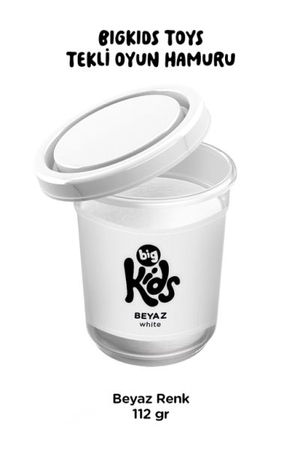 Bigkids Toys / Beyaz - 12'li Oyun Hamuru (112 Gr)