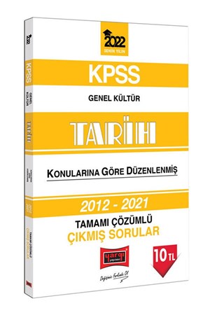 2022 KPSS Genel Kültür Tarih Konularına Göre Düzenlenmiş Tamamı Çözümlü Çıkmış Sorular