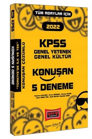 KPSS Genel Yetenek Genel Kültür Konuşan 5 Deneme