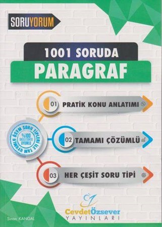 Cevdet Özsever 1001 Soruda Paragraf Tamamı Çözümlü Konu Anlatımlı