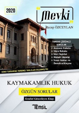 2020 Mevki Kaymakamlık Hukuk Özgün Sorular