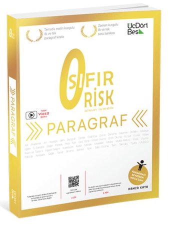 ÜçDörtBeş 2022 TYT Paragraf Sıfır Risk Soru Bankası Video Çözümlü