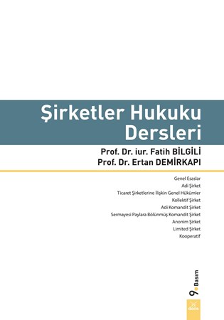 Şirketler Hukuku Dersleri 9.baskı
