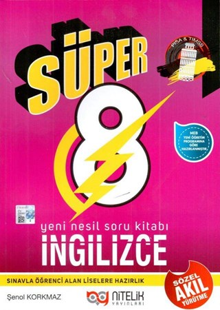 8. Sınıf Süper İngilizce Soru Kitabı
