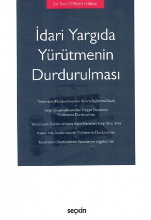 İdari Yargıda Yürütmenin Durdurulması