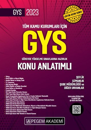 2023 Tüm Kurumlar İçin Görevde Yükselme Sınavı Konu Anlatımlı