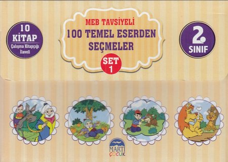 2.Sınıf MEB Tavsiyeli 100 Temel Eser Seçmeler Set 1-10 Kitap Takım