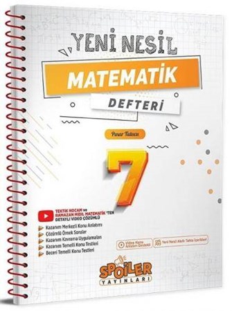 7. Sınıf Matematik Yeni Nesil Defteri