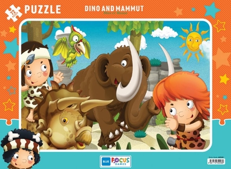 Blue Focus Dino And Mammut (Dino ve Mamut) - Puzzle 72 Parça