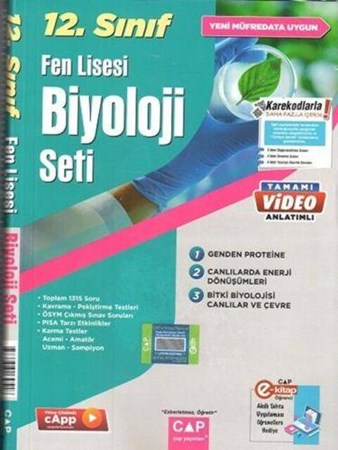 12. Sınıf Fen Lisesi Biyoloji Seti