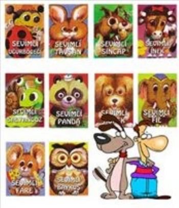 Sevimli Hayvanlar - Düz Yazılı (10 Kitap Takım)