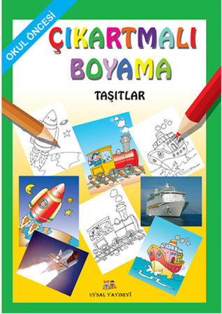 Çıkartmalı Boyama  Taşıtlar - Okul Öncesi