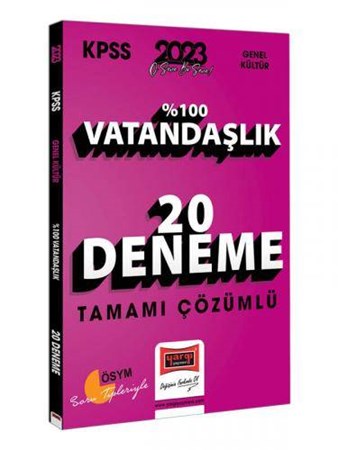KPSS Vatandaşlık Tamamı Çözümlü 20 Deneme 2023