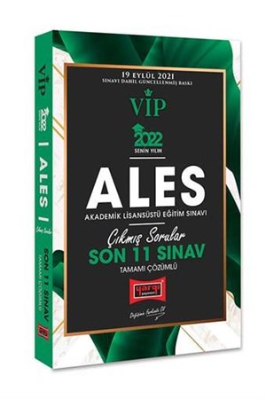 2022 ALES VİP Tamamı Çözümlü Son 11 Sınav Çıkmış Sorular