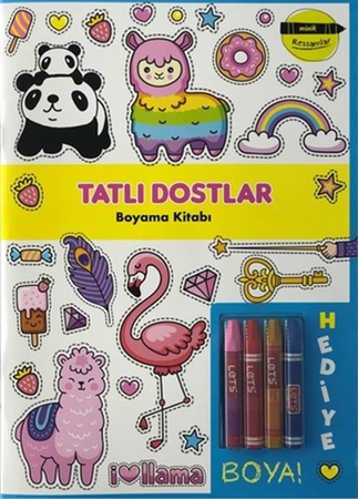 Tatlı Dostlar Boyama Kitabı - Minik Ressamlar