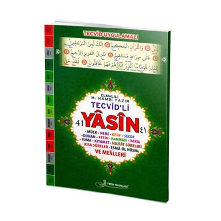 Tecvid'li 41 Yasin Fihristli Rahle Boy Kod F040