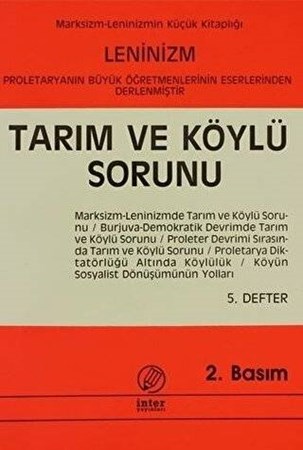 Tarım ve Köylü Sorunu